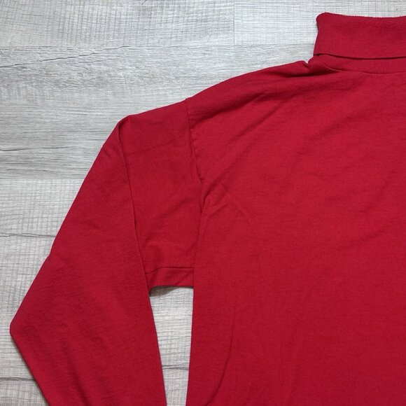 Vintage Logo 7 Buffalo Bills Turtleneck Mens XL Red Made In USA Embroidered Logo - Picture 6 of 10